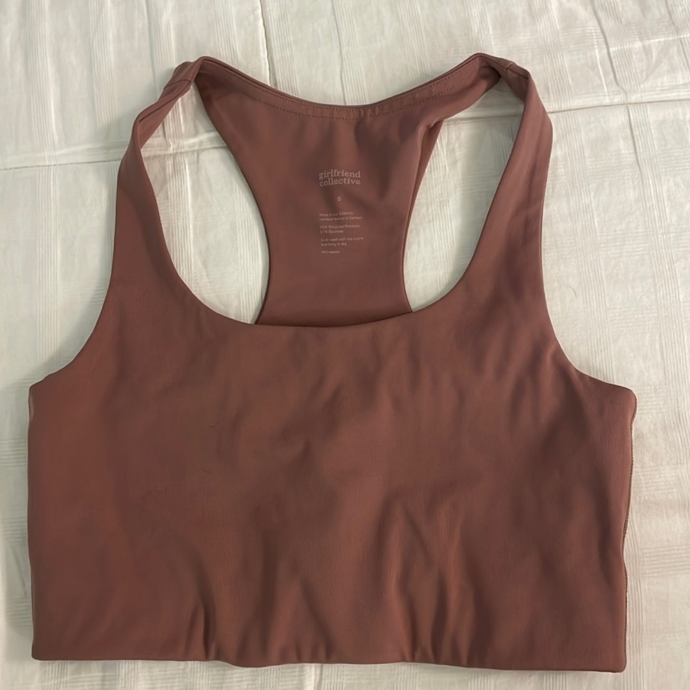 Girlfriend Collective Paloma Racerback Compression Sports Athletic Bra - Size S